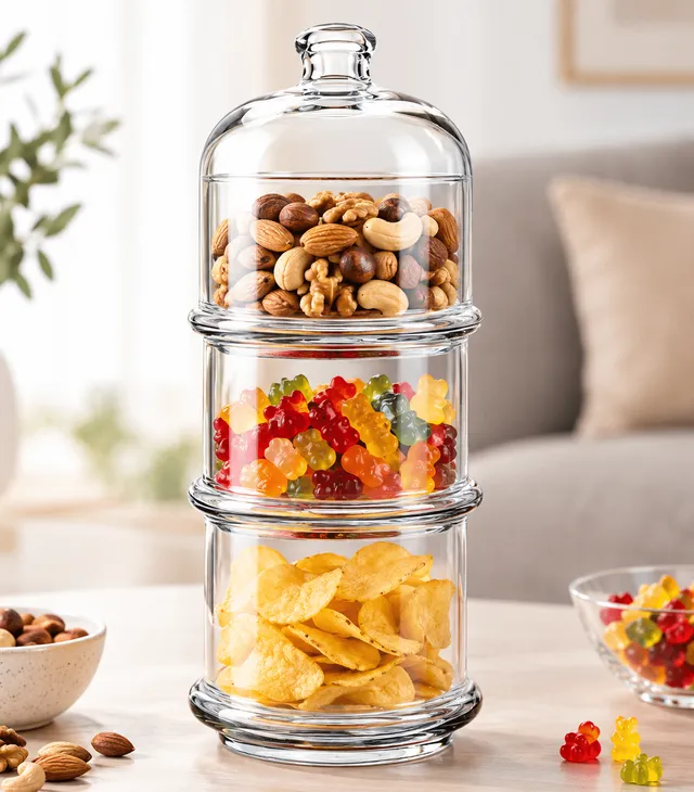 „Villa Patisserie“ Snack- & Knabberschale – 3 Etagen