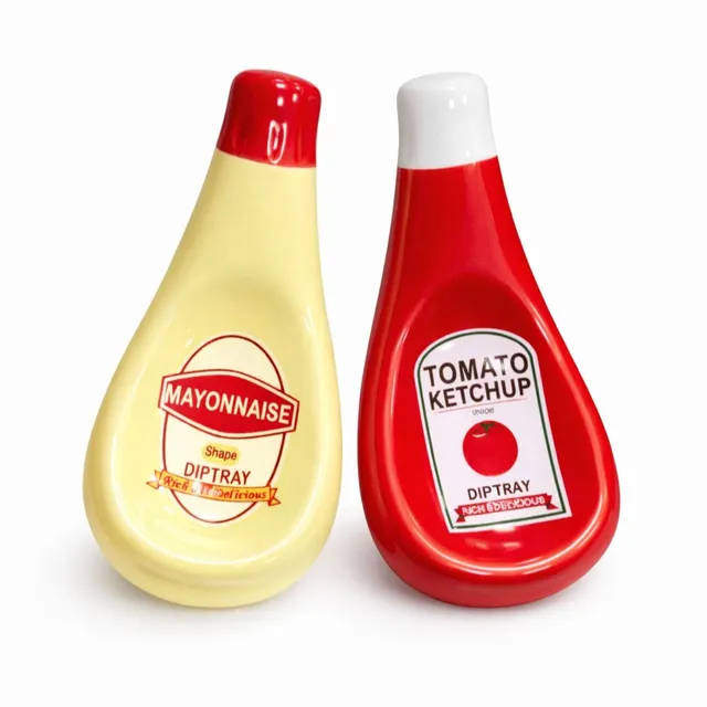 Mayonnaise & Tomato Ketchup Dipschalen