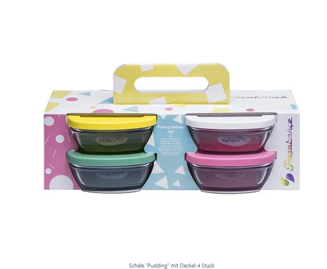 „Pudding“ Aufbewahrungsschalen 4er Set