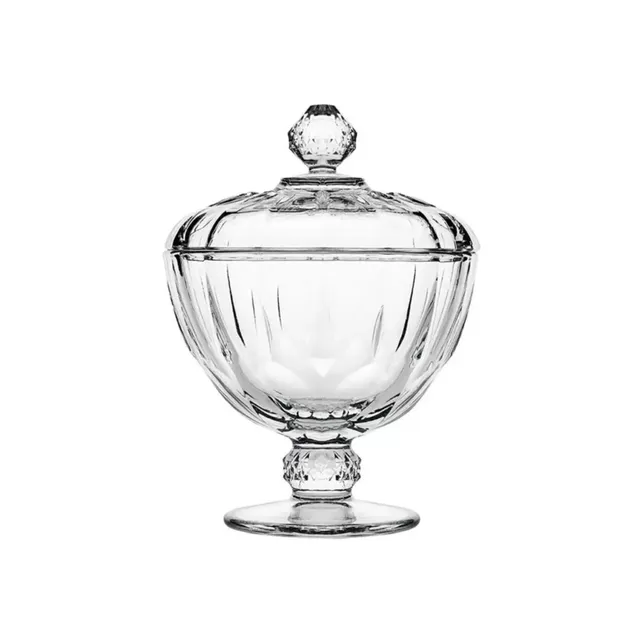„Diamond“ Bonboniere aus Glas mit Deckel