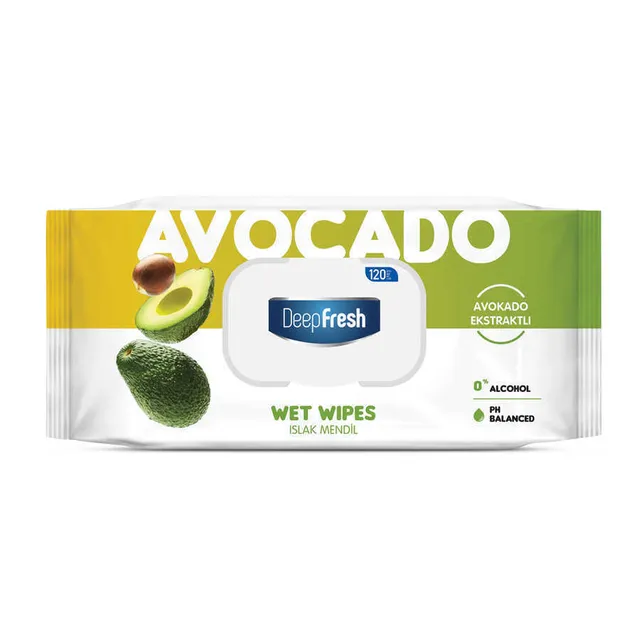 DeepFresh „Avocado“ Feuchttücher – 120 Stück