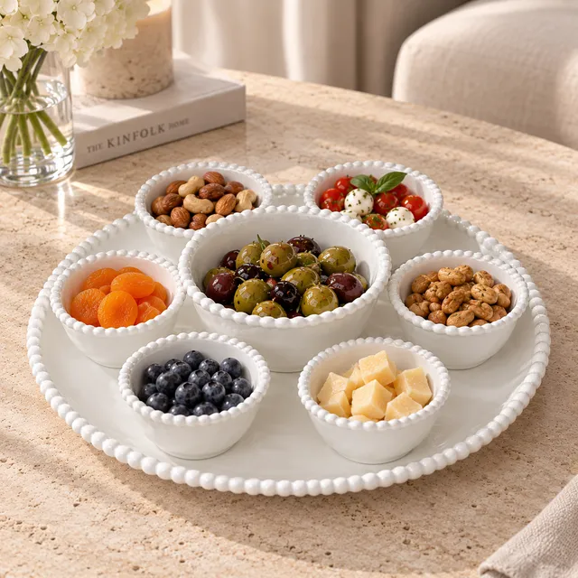 „Pearly“ Servierschalen Set – 8 teilig