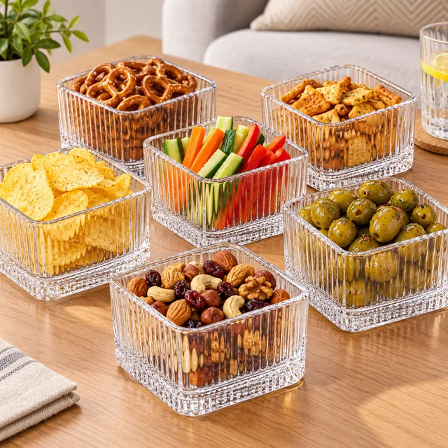 „Lines Kare“ Glasschalen – 6er Set